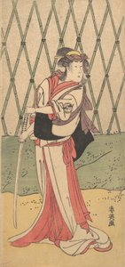 瀬川 菊の女、 員 あ フェまぇ ろぇ、 １７６２ー１８１９。 作： Katsukawa Shun