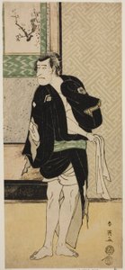 寛政二年（1790）正月、中村座で上演された『春の西伊達染曽我』（？ 作： Katsukawa Shunei