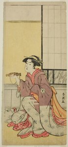 天明8年（1788）7月、桐芝居小屋で上演された『菅原伝授手習鑑』（？ 作： 勝川春栄
