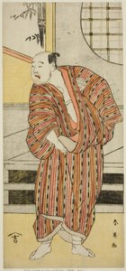 1796年(寛政8年)正月、宮古芝居小屋(？)で上演された『振分上青柳曾我』の早川又兵衛(？)役、七代目片岡仁左衛門(？)