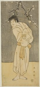 寛政5年（1793）正月、中村座で上演された『西海曾我中村』の清玄和尚役（？ 作： Katsukawa Shun