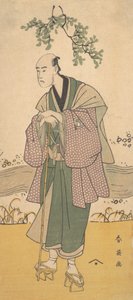 三代目 坂東彦三郎 川岸に立つ男 1793年。 作： Katsukawa Shun