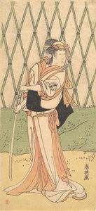 三代目 瀬川菊之丞 道に立つ女 1788年。 作： Katsukawa Shun