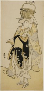 天明5年（1785）正月、中村座で上演された『初花見ます曽我』の舞踊『忍び瓜』の白菊役、三代目市川弥蔵