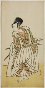 菅原伝授手習鑑』桜丸役の二代目市川弥蔵、安永5年（1776）7月市村座で上演 作： 勝川春香®