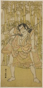 役者・二代目中村助五郎（役名不明 作： 勝川春香®