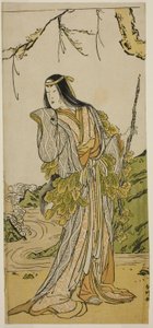 男山振袖源氏』山姥役の三代目瀬川菊之丞、天明5年（1785）11月桐芝居小屋にて上演