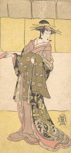 花魁姿の瀬川富三郎 1790年頃