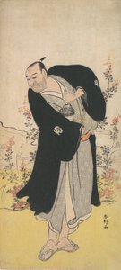 歌舞伎役者の六代目中山小十郎、1786年。 作： Katsukawa Shunko