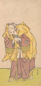 中村富十郎「ひげのはえた老人」1780年頃 作： Katsukawa Shunko