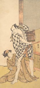 劇「義経と千本桜」の一場面 義経...天明4年（1784年）8月か9月。 作： Katsukawa Shunko