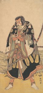 俳優 市川團十郎 五代目海辺の武士 1790年。 作： Katsukawa Shunko