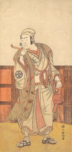 天明3年（1783年）4月、島田の八蔵を演じた初代中村仲蔵。 作： Katsukawa Shunko