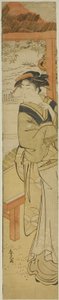 海辺の茶屋のウェイトレス 作： Katsukawa Shunko
