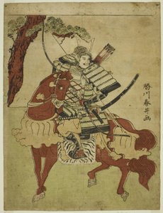 馬に乗った戦士 作： Katsukawa Shunsei