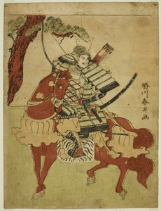 馬上の戦士 作： Katsukawa Shunsei