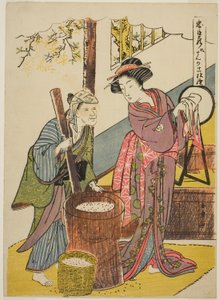 第六幕忠臣蔵』より「与市兵衛の家 作： Katsukawa Shunsho