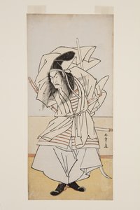 アクターいちかおダンガー？ VSとももり（黒木版画） 作： Katsukawa Shunsho