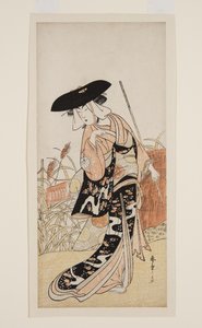 あｃとｒ 瀬川 菊の女 イイイ あｓ フォｘ お菊 （お菊ーぎつね） （コォうｒ をおＤＢぉｃｋ ｐ林ｔ） 作： Katsukawa Shunsho