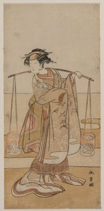 祝 版白 位Ｖ あｓ 村雨 おｒ 松風 作： Katsukawa Shunsho