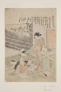 1号（色木版画） 作： Katsukawa Shunsho