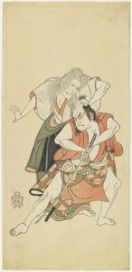 さわむら そ＿じゅ＿ろ＿ いい あんｄ お＿たに ひろじ いいい 作： Katsukawa Shunsho