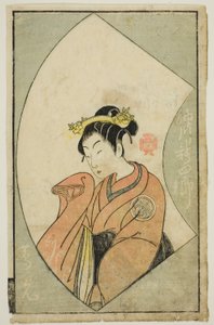 役者 姉川慎四郎 二代目『絵本舞台扇』より 作： Katsukawa Shunsho