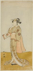 俳優 嵐ひなじの正体不明の女役 作： Katsukawa Shunsho