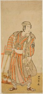 1776 年 11 月、中村座で上演された芝居咲夜この花の顔見世で、平忠盛としての初代坂東光五郎 作： Katsukawa Shunsho