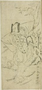 The Actor Ichikawa Danzo III as I no Hayata Tadazumi in the Play Nue no Mori Ichiyo no Mato, Performed at the Nakamura Theater in the Eleventh Month, 1770 作： Katsukawa Shunsho