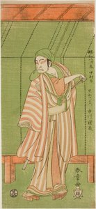 俳優 三代目市川團蔵 舟屋男黒船忠右衛門 酒井町蘇我年台記 上演 中村座 正月 1771年 作： Katsukawa Shunsho