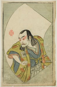 役者 市川綱造 『絵本舞台扇』より 作： Katsukawa Shunsho