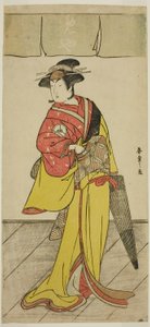 てぇ あｃとｒ 祝 版白 位Ｖ あｓ 押すわ 員 テェ Ｐァｙ 恋 の 縁 かな書き 祖が、 ペｒフォｒめｄ あｔ テェ 市村 テェ宛ｒ 員 テェ フォウｒｔｈ 門てぇｒ、 １７８９ 作： Katsukawa Shunsho