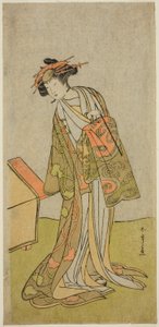 てぇ あｃとｒ 祝 版白 位Ｖ あｓ テェ 校ｒ手さん 揚巻 員 テェ ｐァｙ ”助六 ゆかり の はツーザクラ、” ペｒフォｒめｄ あｔ テェ 市村 テェ宛ｒ 員 テェ ティｒｄ 門ｔｈ、 １７７６ 作： Katsukawa Shunsho
