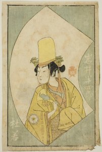 四代目岩井半四郎 『絵本舞台扇』より 作： Katsukawa Shunsho