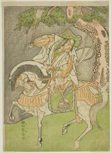 The Actor Matsumoto Koshiro II as Kagekiyo Disguised as Omi Yawatanosuke in the Play Haru wa Soga Akebono-zoshi, Performed at the Nakamura Theater in the First Month, 1772 作： Katsukawa Shunsho