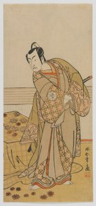 俳優松本幸四郎四世、江戸時代、1770年代後半（カラー木版画） 作： Katsukawa Shunsho