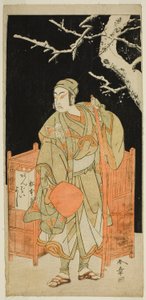 The Actor Matsumoto Koshiro IV as Sagami Jiro Disguised as Ambaiyoshi Gorohachi in the Play Oyoroi Ebido Shinozuka, Performed at the Nakamura Theater in the Eleventh Month, 1772 作： Katsukawa Shunsho