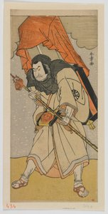 俳優 中村仲蔵 初代 鎮西八郎為朝 詣でる 江戸時代 作： Katsukawa Shunsho