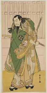 七草よそおい蘇我のヒゲの一休としての俳優中村中蔵初代、1782年5月に中村劇場で上演 作： Katsukawa Shunsho