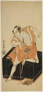 五月中村座で上演された江戸桜園面影で、伊豆の次郎を演じた初代中村仲蔵、
