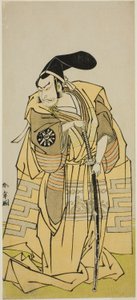 芝居色模様青柳蘇我（？）は、1775年二月中村座で上演される（？） 作： Katsukawa Shunsho