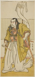 The Actor Nakamura Nakazo I as Kusunoki Masayuki Disguised as Uji no Joetsu, in the Play Go Taiheiki Shirishi-banashi, Performed at the Morita Theater in the Fourth Month, 1780 作： Katsukawa Shunsho