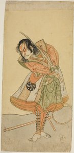 初月に中村劇場で上演された『蘇我モヨ愛護の若松』は、 作： Katsukawa Shunsho