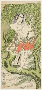 俳優二代目中村祐五郎が男館を演じる 作： Katsukawa Shunsho