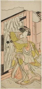 和田合戦女舞鶴 版画御膳 初代中村富十郎 七月中村座にて上演 1777年 作： Katsukawa Shunsho