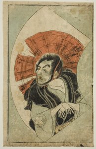 役者 初代中村歌右衛門 『絵本舞台扇』より 作： Katsukawa Shunsho