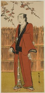 初代尾上松介は、初物曲輪蘇我のバラモンの吉役で、初月中村座で上演され、 作： Katsukawa Shunsho