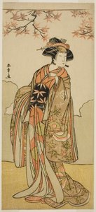役者二代目大佐川常世 尾上前役 1778年 十一月 森田座 作： Katsukawa Shunsho