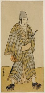 俳優大谷広右衛門三代目「姿の花黒船図琴」の獄門少兵衛役 1774年九月森田座にて上演 作： Katsukawa Shunsho